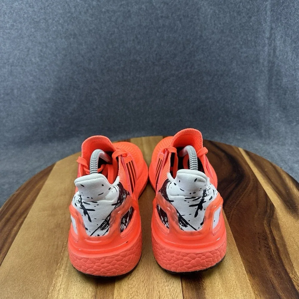 Adidas UltraBOOST 20 Solar Red Orange Black White EG4857 Men's Size 4 US